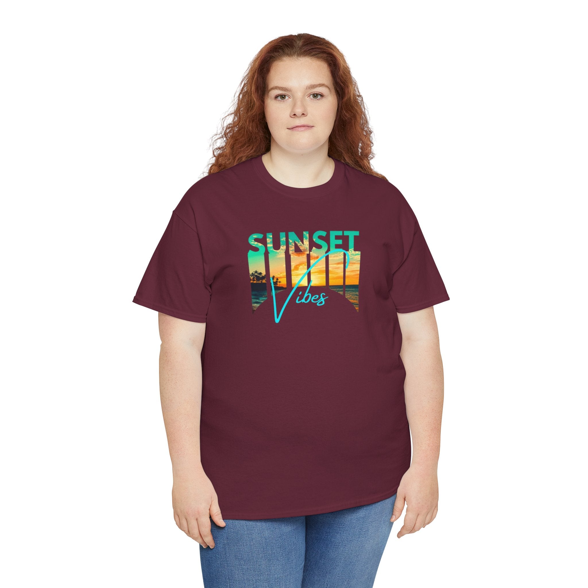 Sunset Vibes Tee | Beach Sunset Graphic T-Shirt