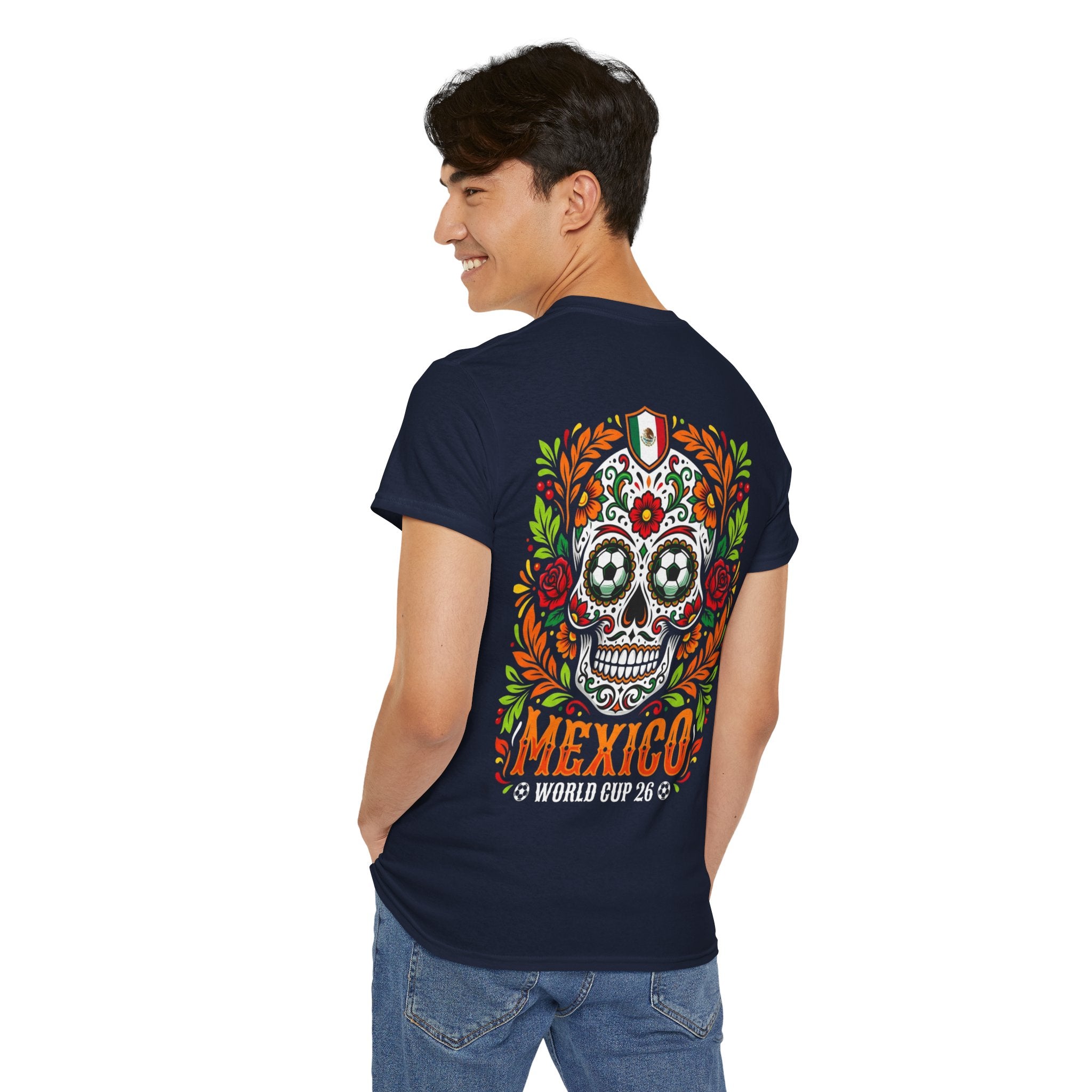 Sugar Skull Mexico World Cup Tee | Day of the Dead Football Shirt