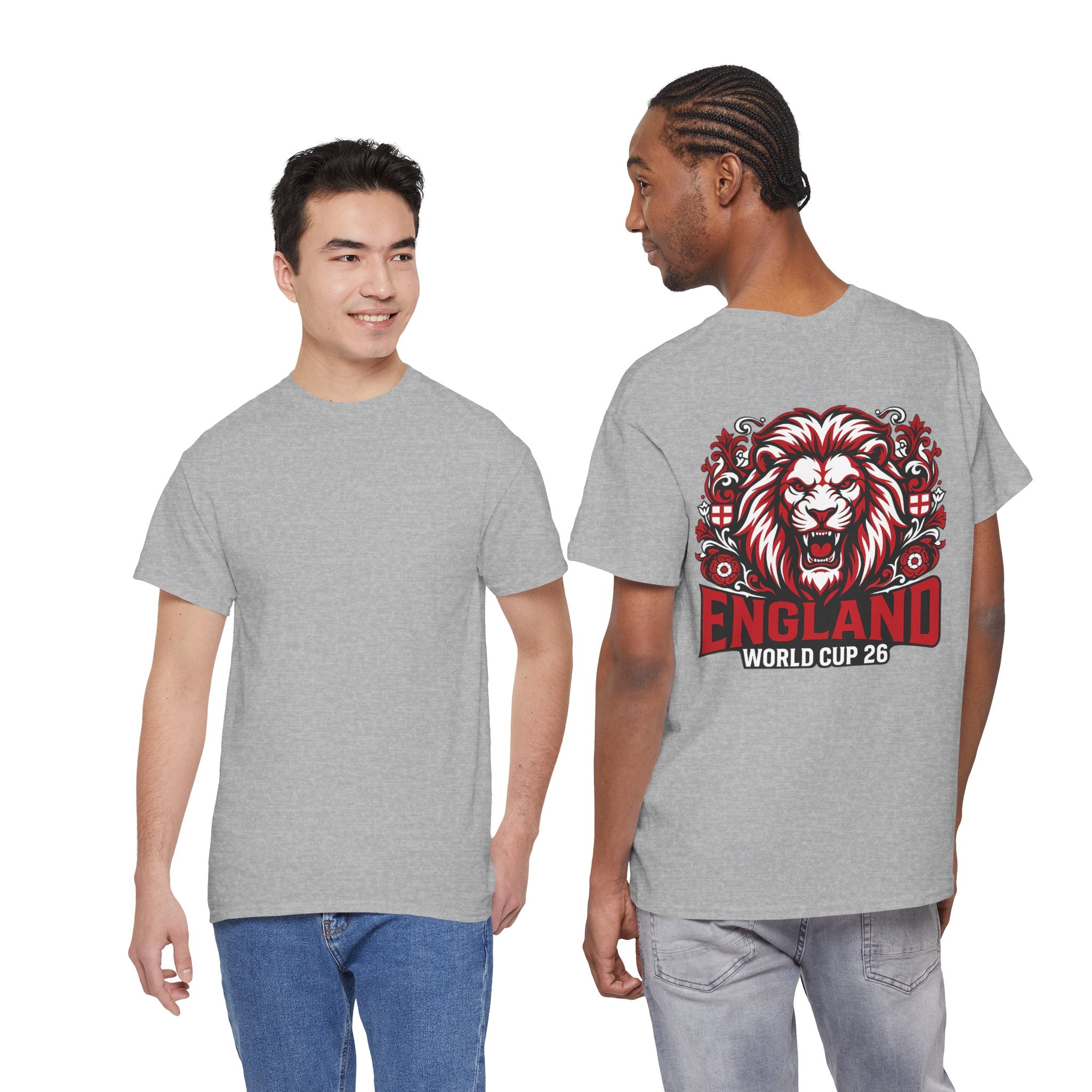 England Lion World Cup 26 T-Shirt | Football Soccer Fan Tee
