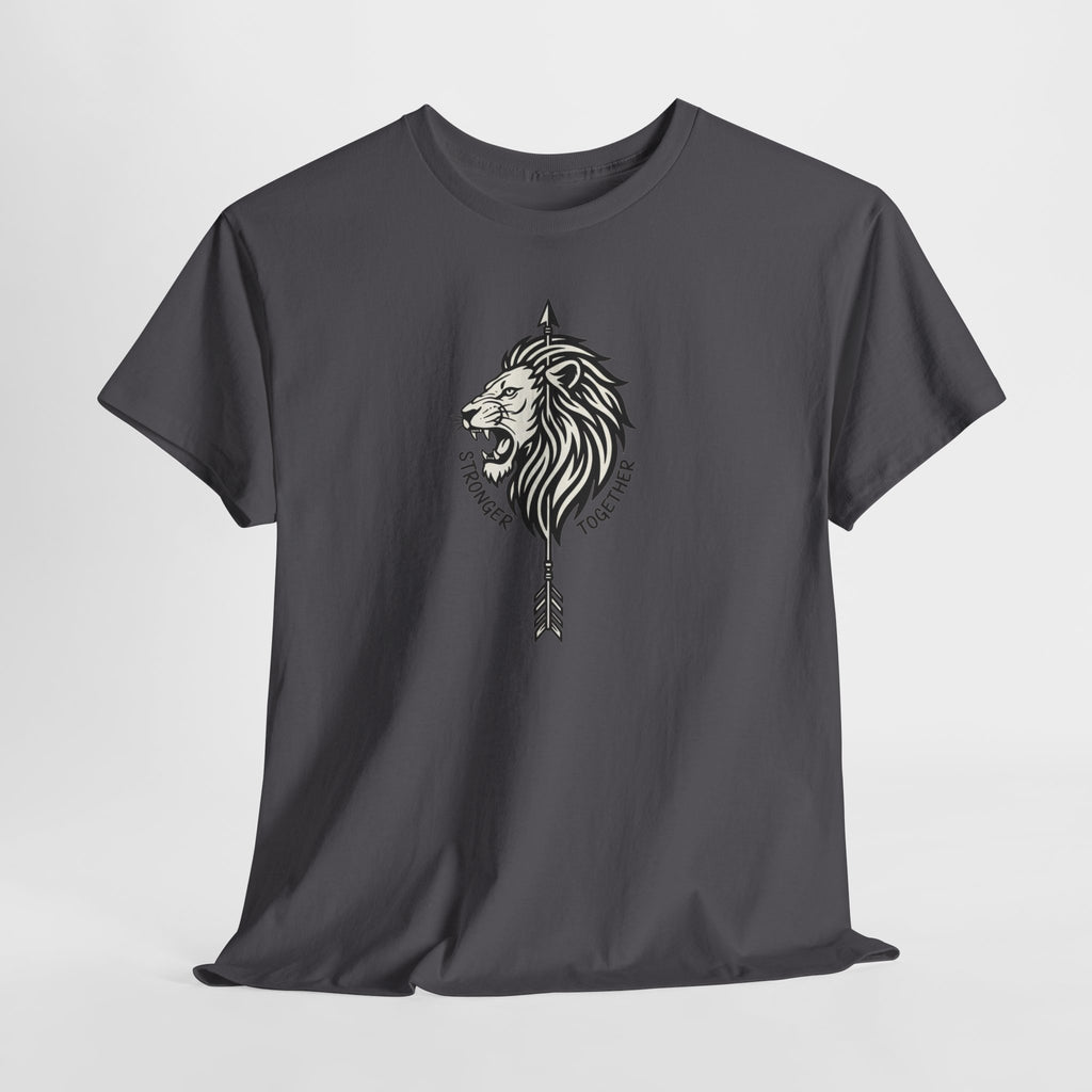 Tribal Lion Head Arrow T-Shirt | Geometric Lion Tee