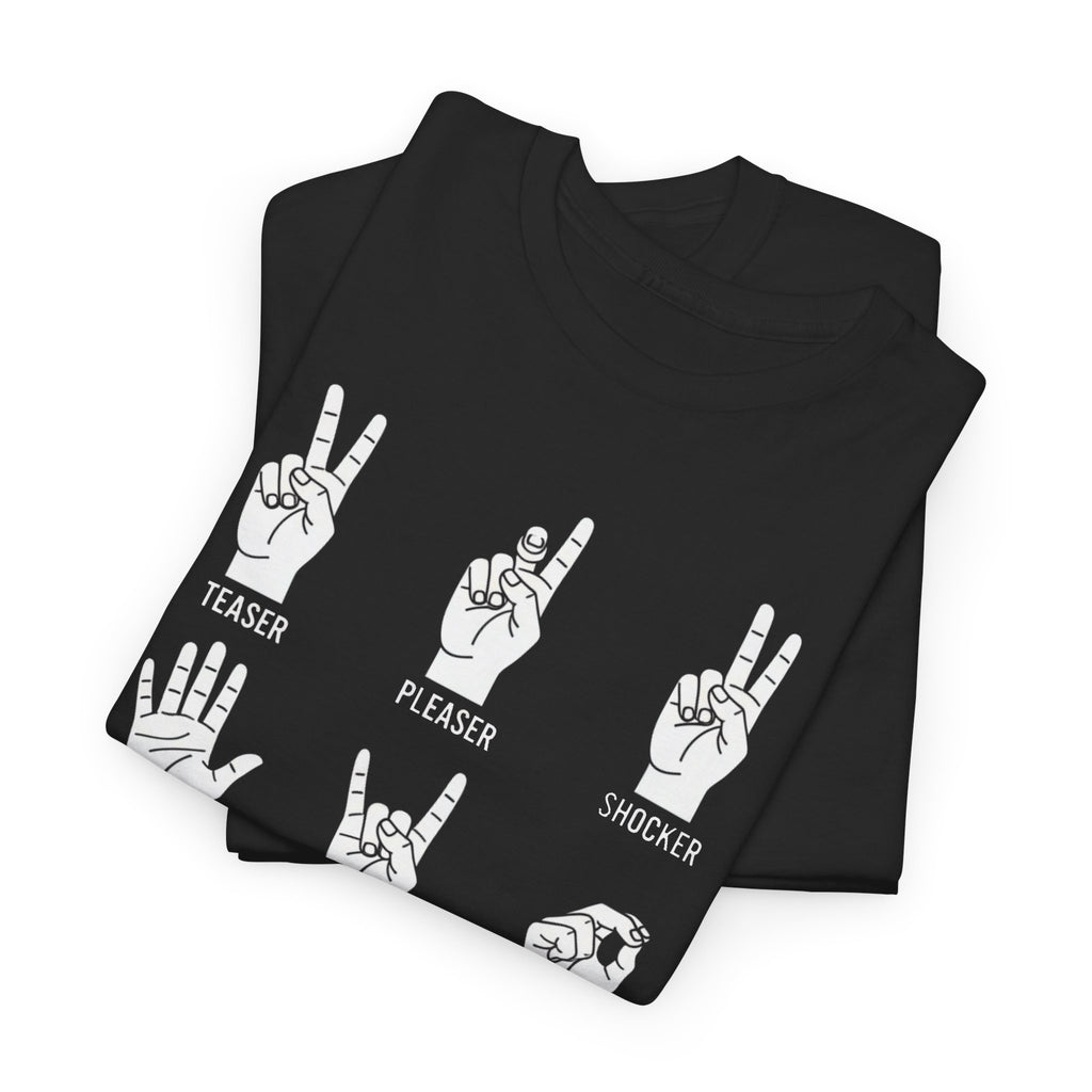 Hand Gesture Illustration T-Shirt | Sign Language Inspired Graphic Tee