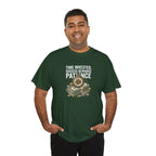 Time Invested Success Rewards Patience Tee | Stacked Cash and Compass Design