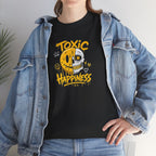 Toxic Happiness smiley skull tee | Graphic T-Shirt, Yellow Gothic Streetwear