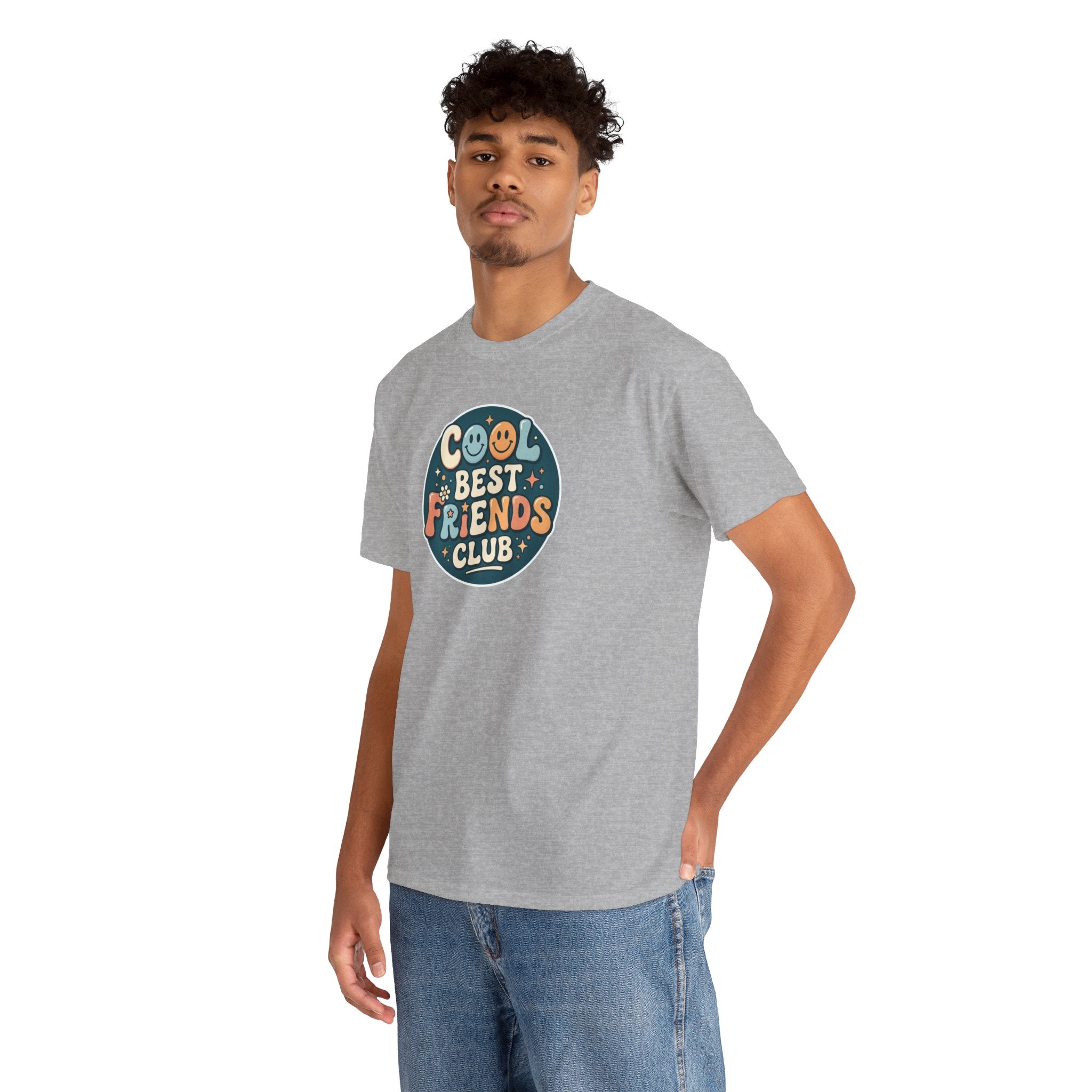Cool Best Friends Club tee | Best Friend Shirt, Cute Retro Badge Design