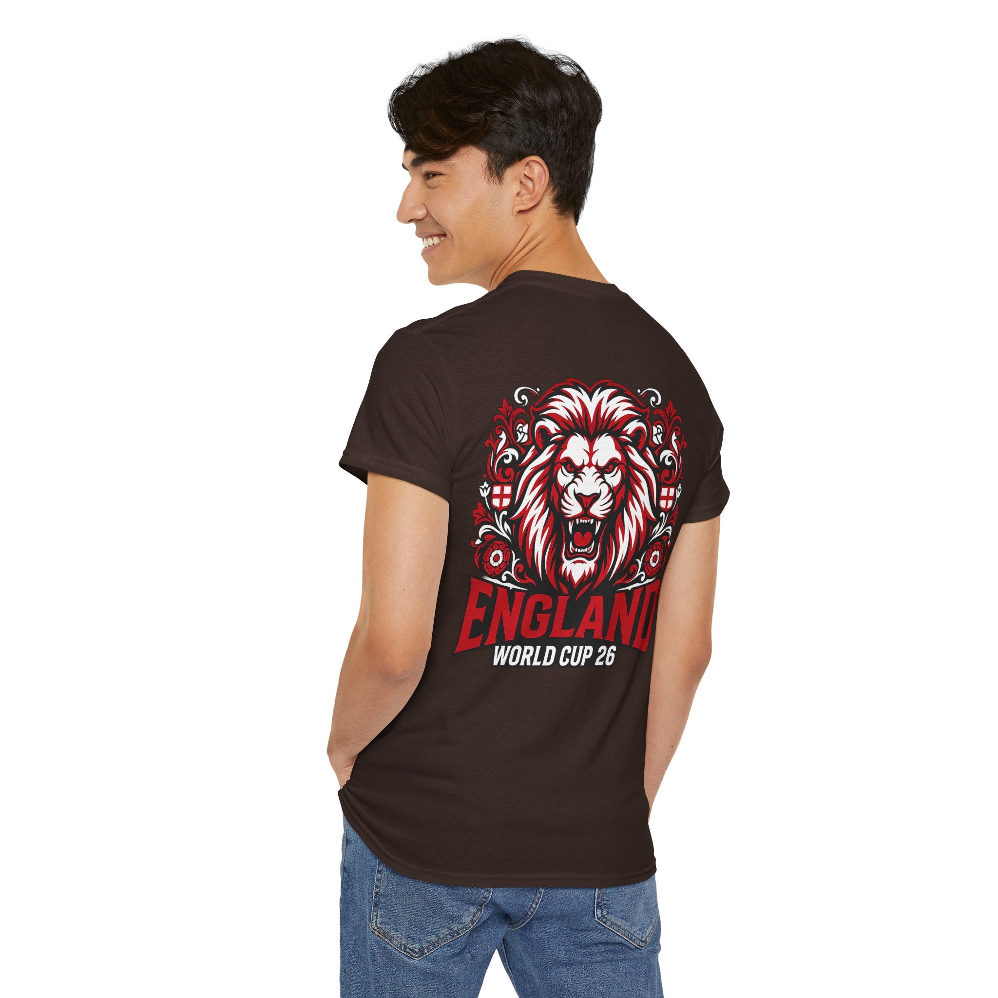 England Lion World Cup 26 T-Shirt | Football Soccer Fan Tee