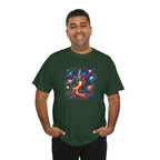 Galaxy Fox, T-Shirt | Cosmic Fox Illustration, Colorful Space Art