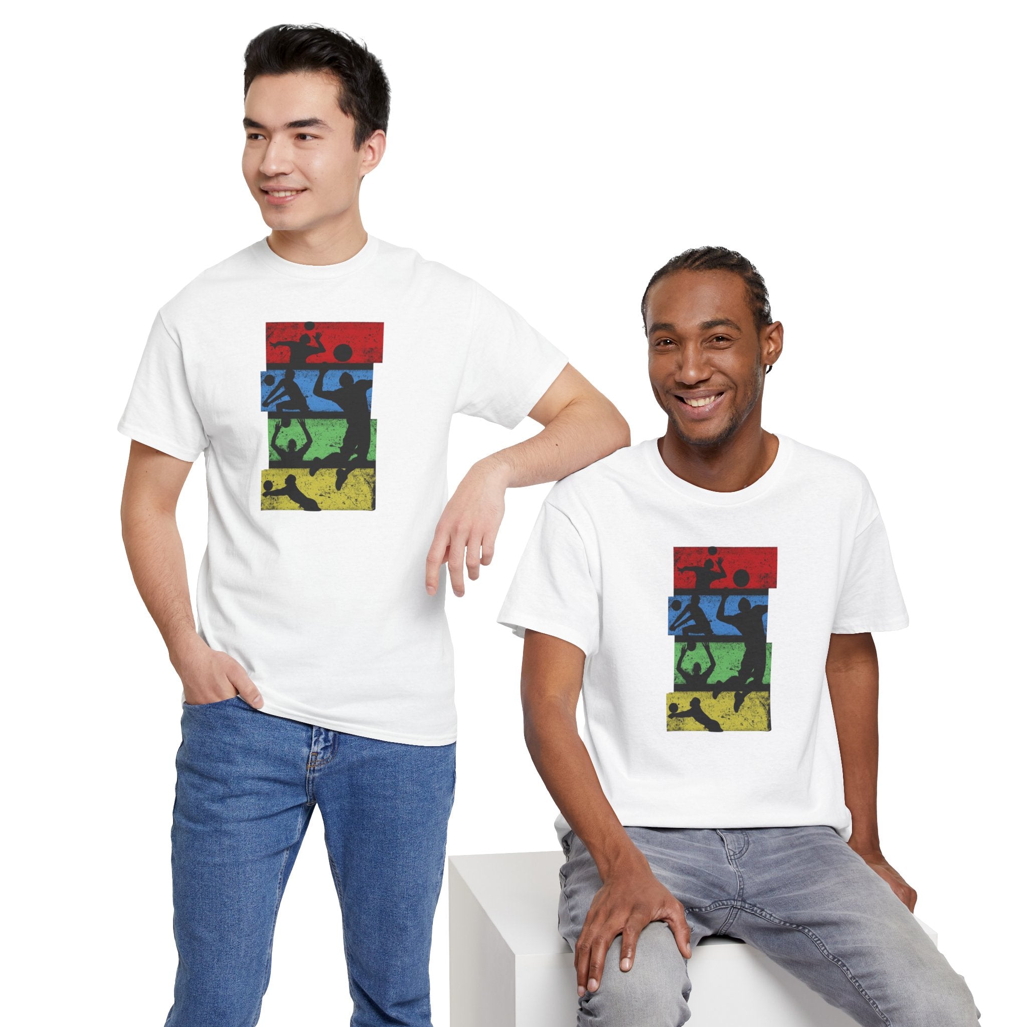 Silhouette Sports Collage T-shirt | Football Soccer