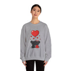 Valentine's Day Kissing Mice Sweatshirt | Cute Couple Mouse Love Crewneck