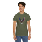American Flag Eagle T-Shirt | Patriotic Flying Bald Eagle Tee