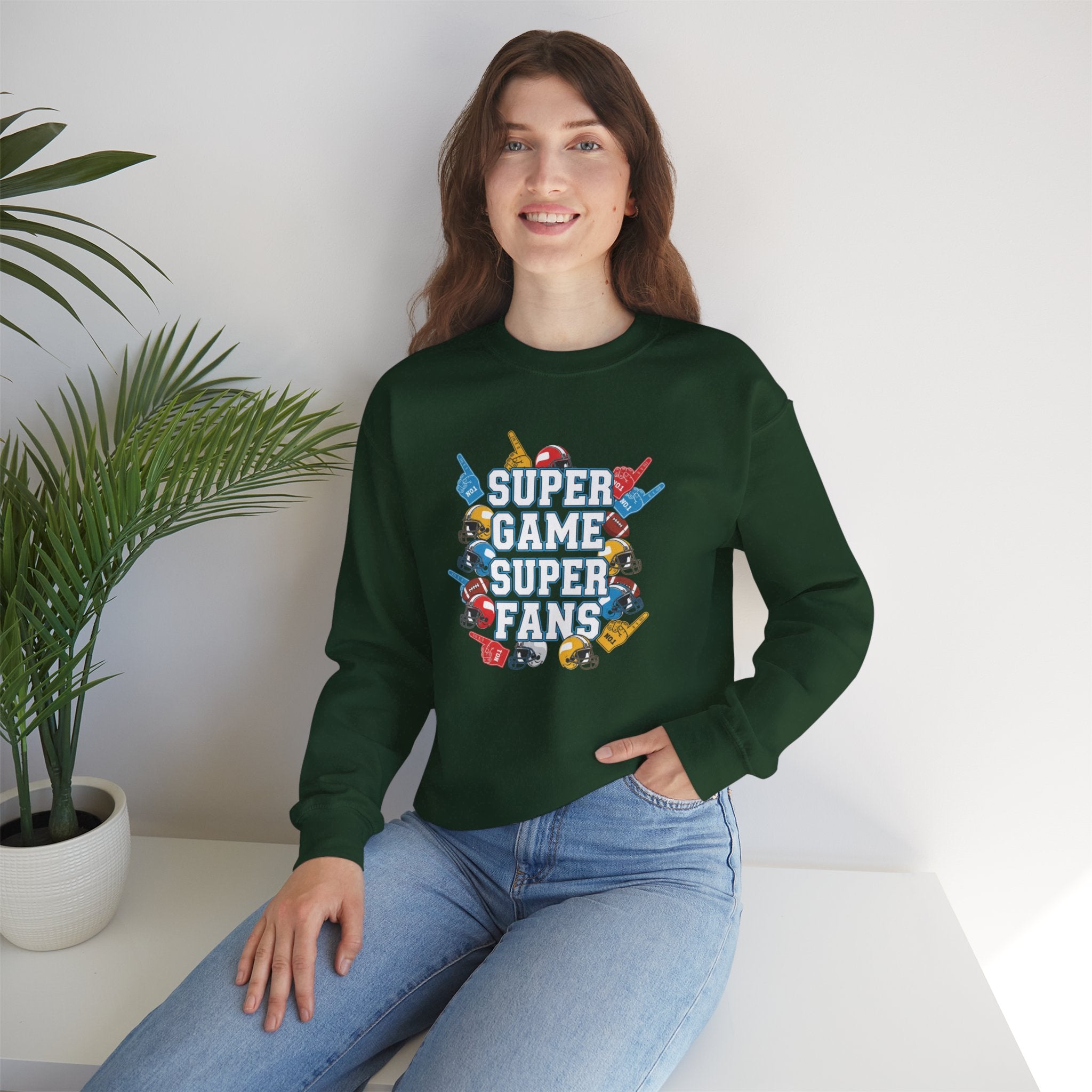 Super Game Super Fans sweatshirt | Video Game Controller Retro Arcade Design