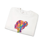 Women's History Month silhouette Sweatshirt | Colorful profile design