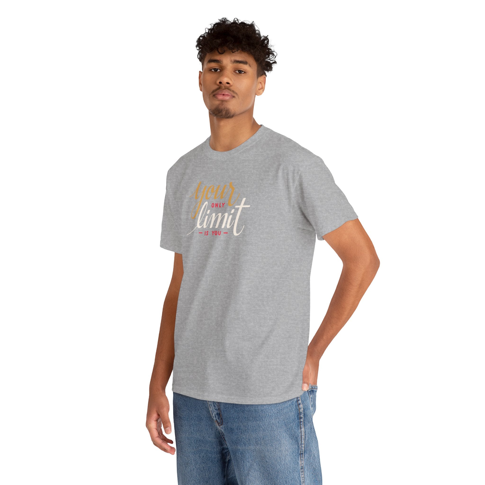 Your Only Limit Tee | Motivational Typography Shirt, Inspirational Quote