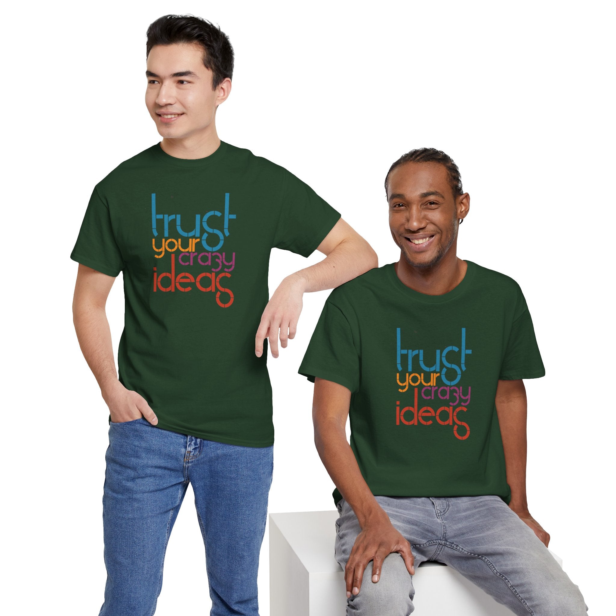 Trust Your Crazy Ideas Tee | Inspirational Typography Shirt
