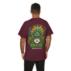 Brazil Carnival Mask Tee | World Cup '26 Soccer Floral Headdress
