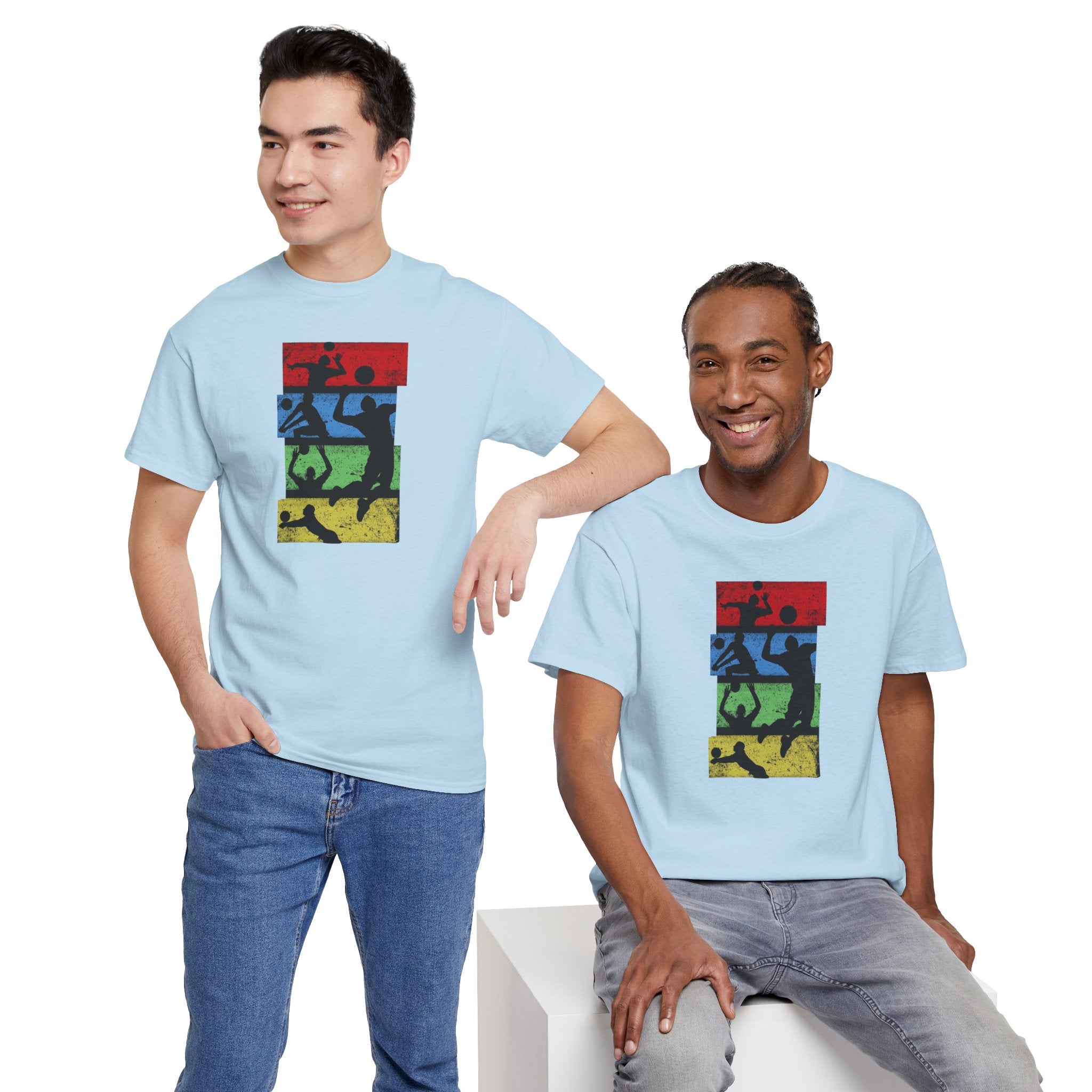 Silhouette Sports Collage T-shirt | Football Soccer