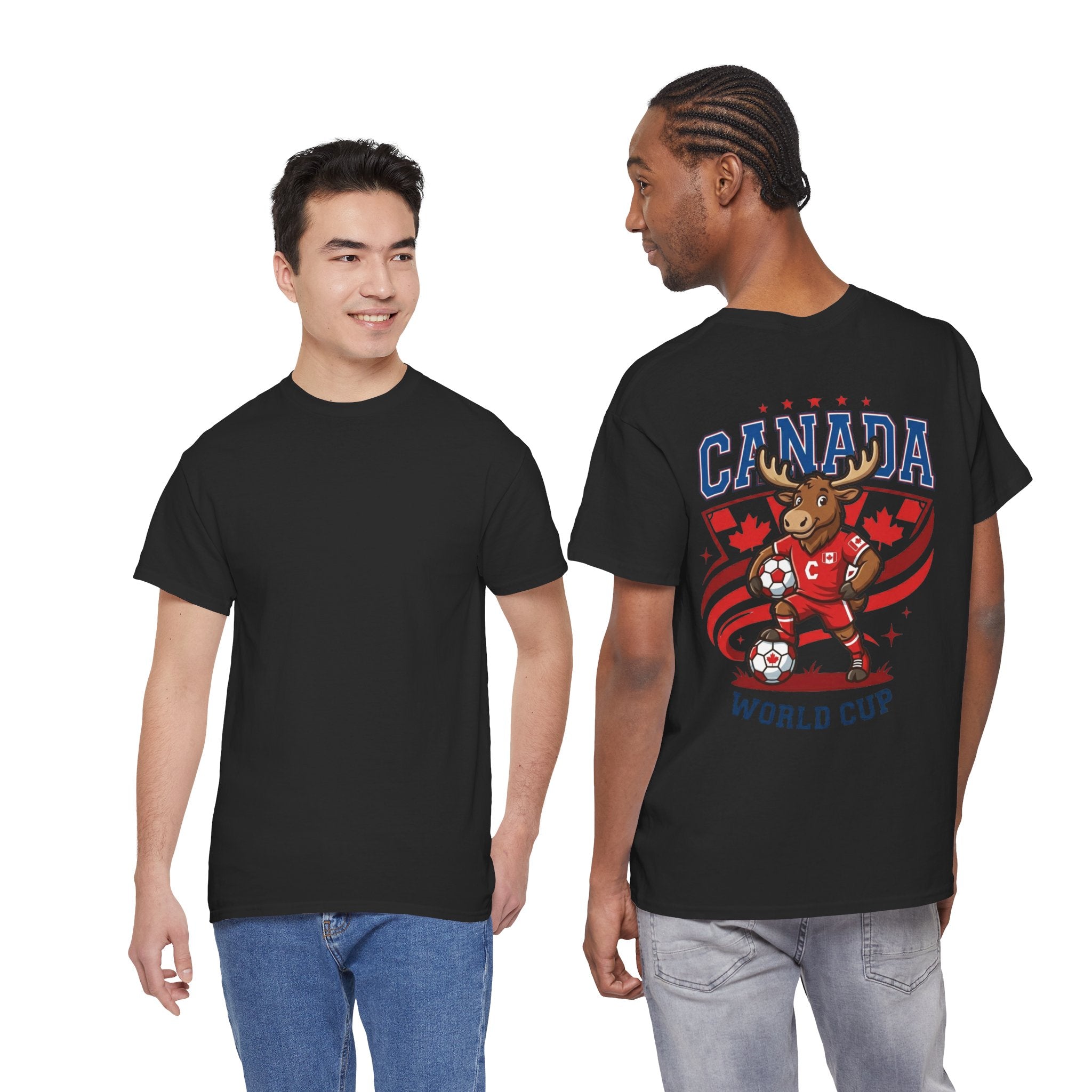 Canada Moose Soccer World Cup Tee | Canadian Flag Football Shirt