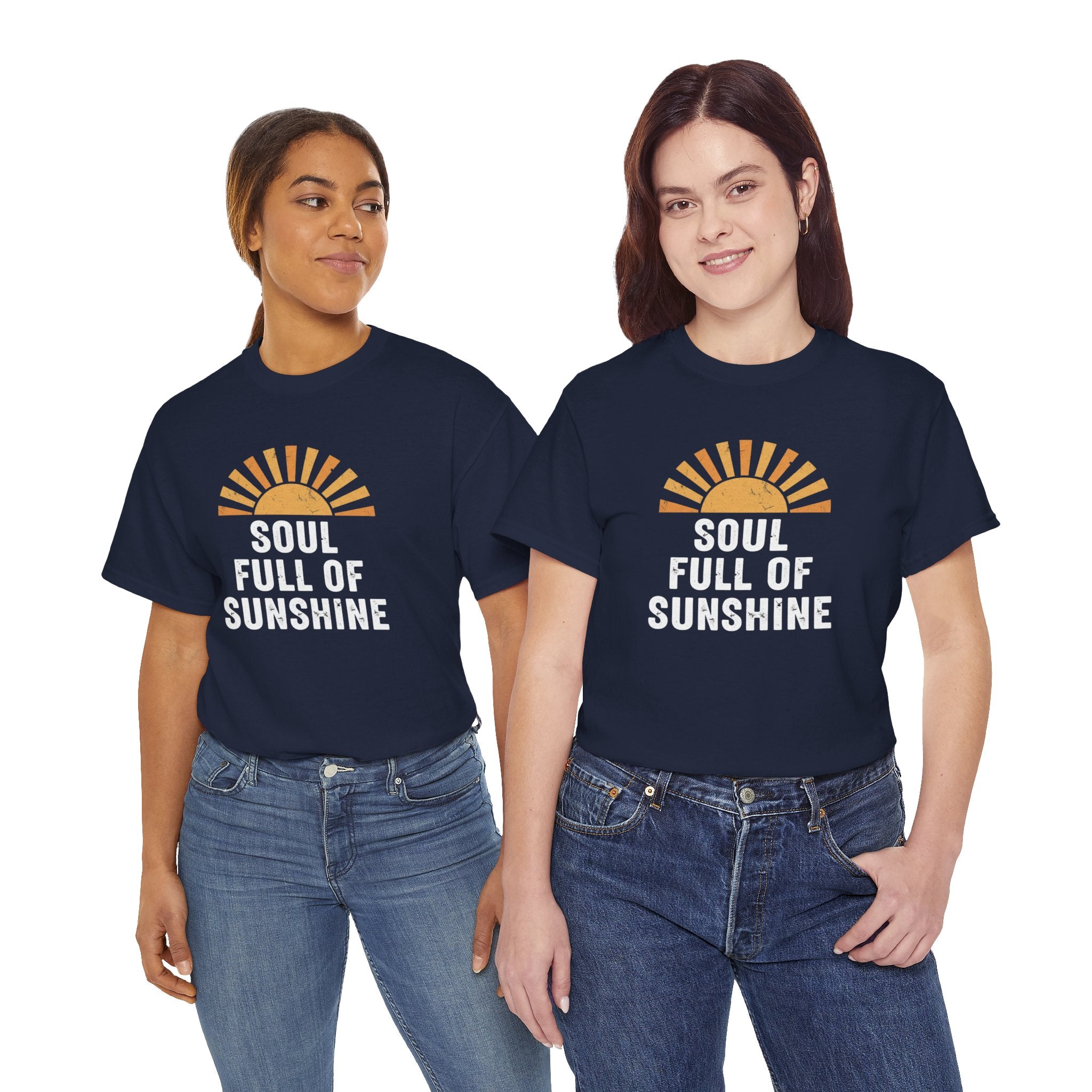 Soul Full of Sunshine T-Shirt | Retro Sunrise Typography
