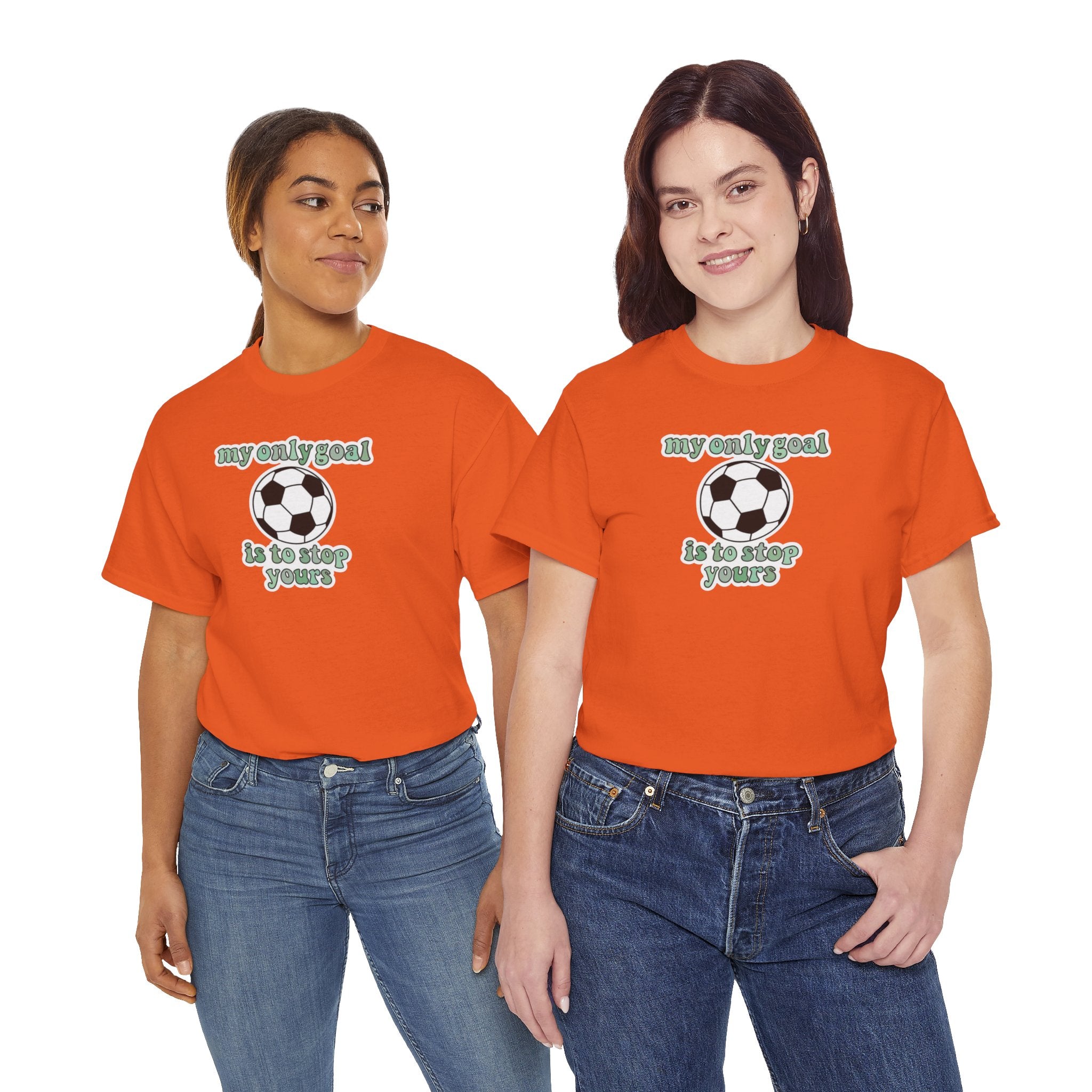 my only goal is to stop yours Soccer Ball Tee | Funny Soccer Shirt