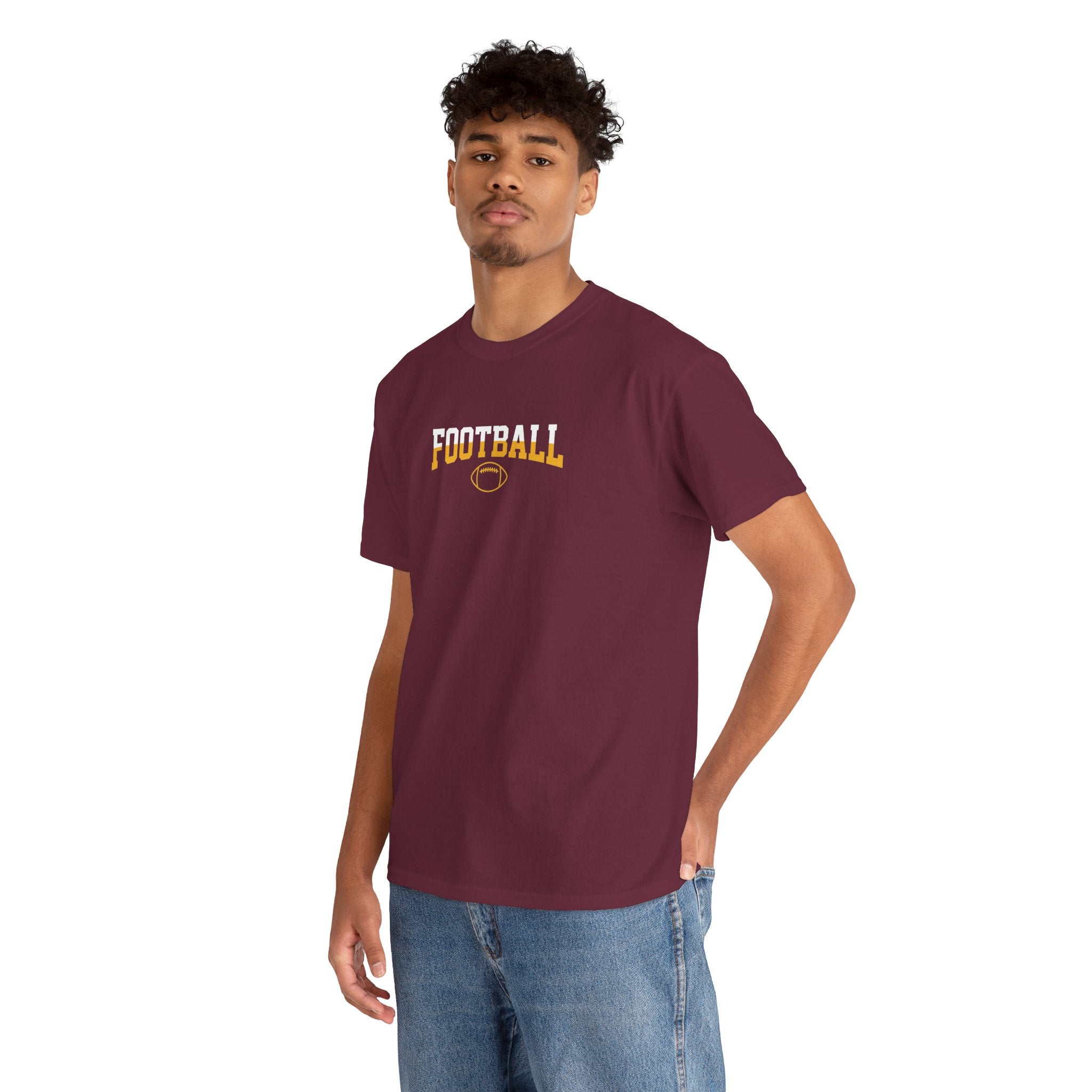 Championship Football Logo T-Shirt | Shield Graphic Tee, Sports Apparel