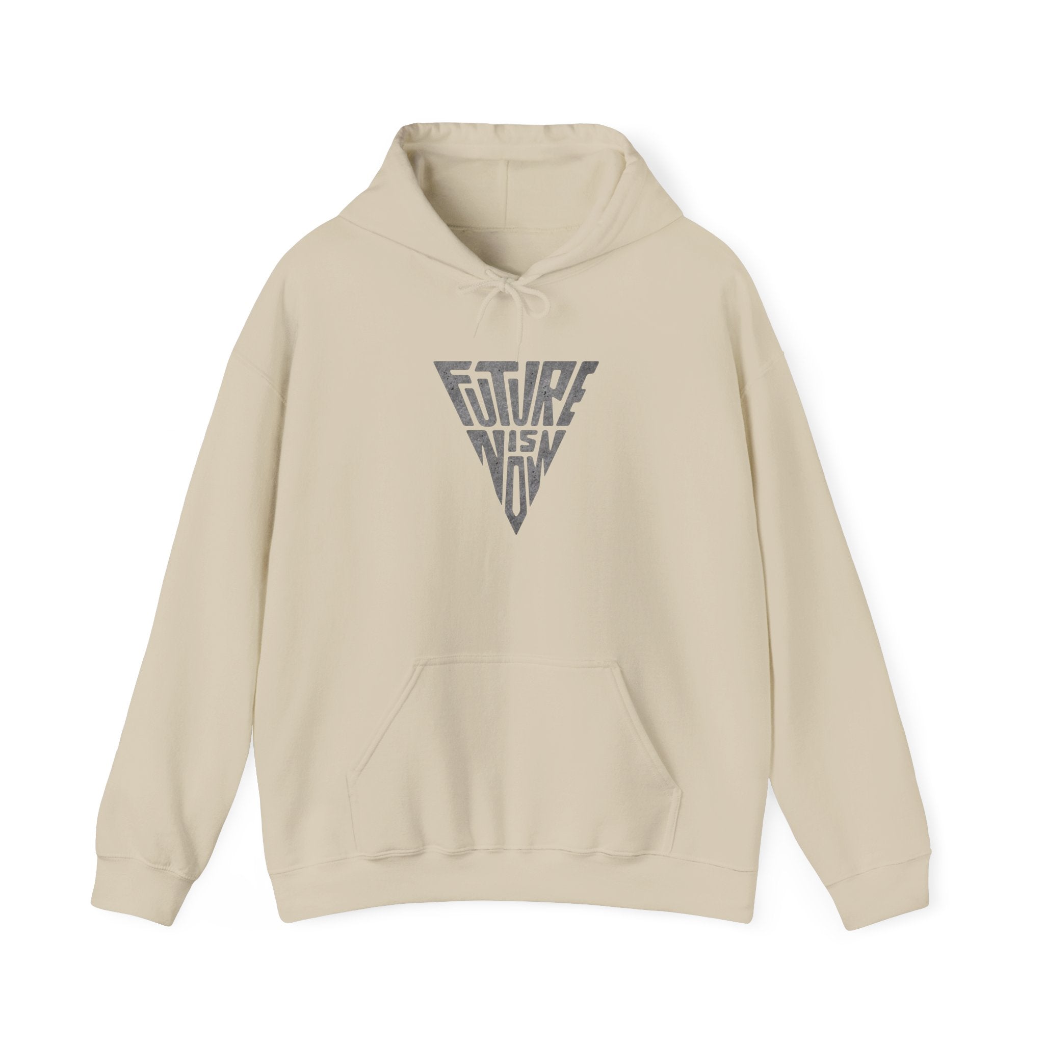 Future Vision Triangle Hoodie | Geometric Typographic Logo