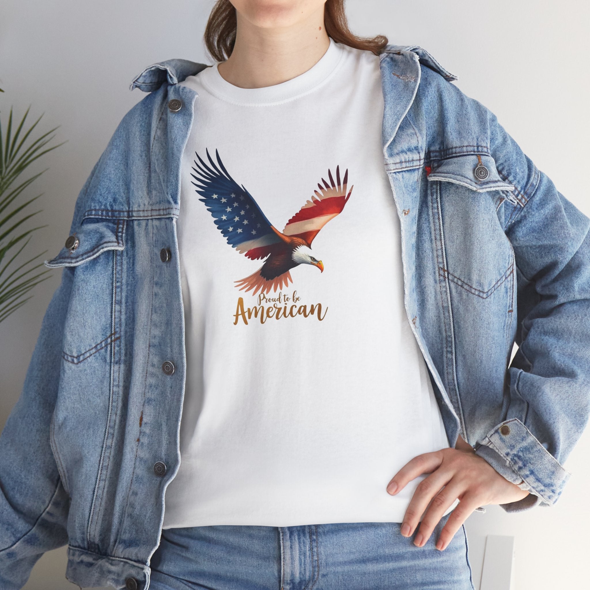 American Flag Bald Eagle T-Shirt | Patriotic USA Graphic Tee Memorial Day