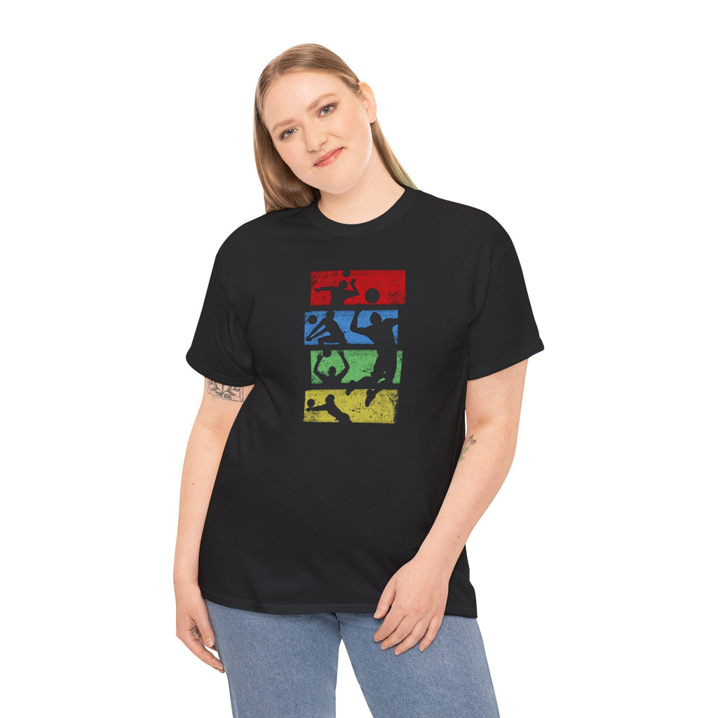 Silhouette Sports Collage T-shirt | Football Soccer