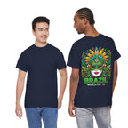 Brazil Carnival Mask Tee | World Cup '26 Soccer Floral Headdress