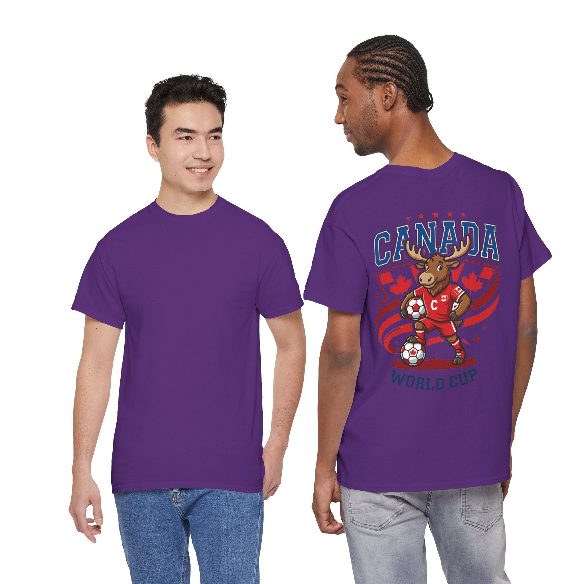Canada Moose Soccer World Cup Tee | Canadian Flag Football Shirt
