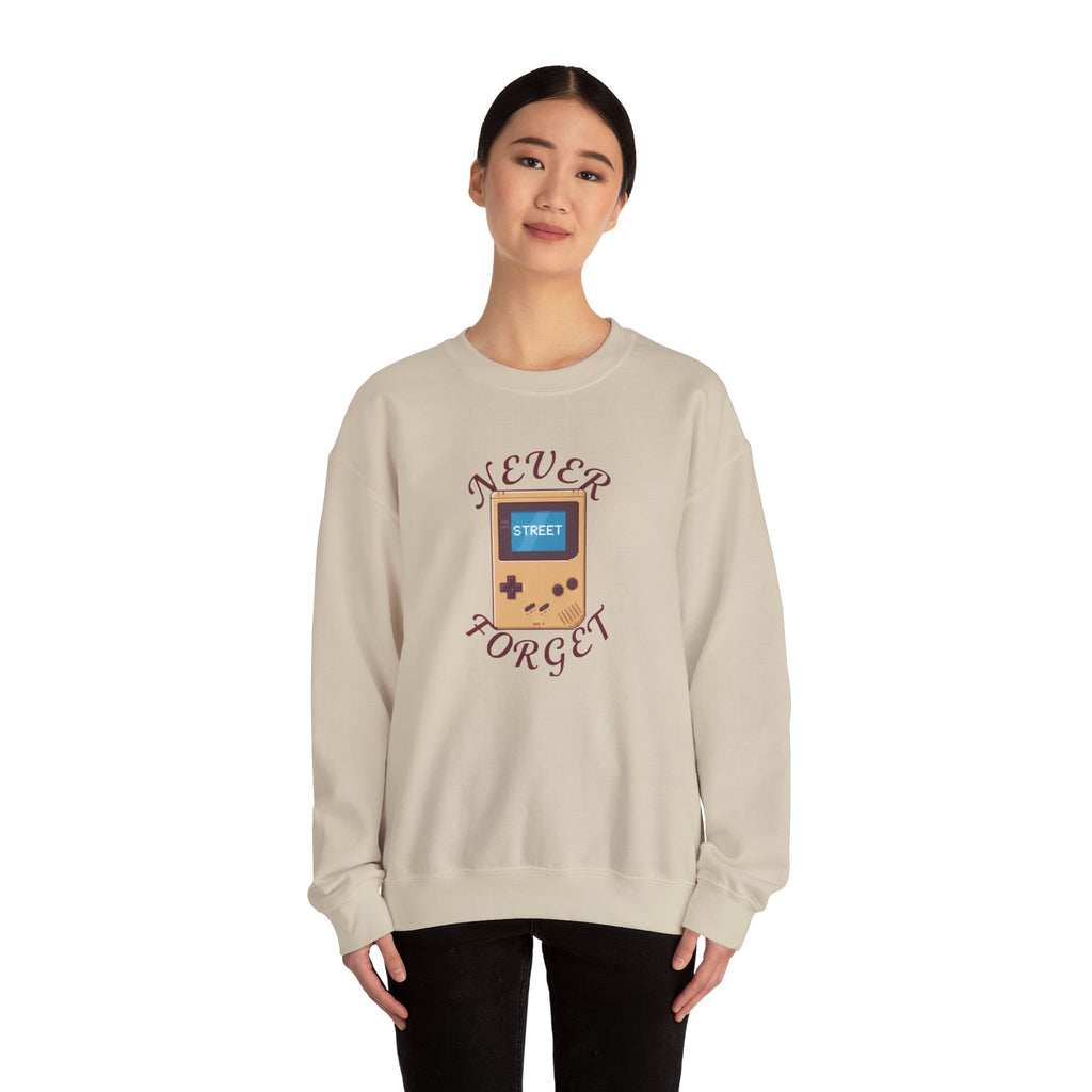 Never Forget Game Sweatshirt | Retro Handheld Gaming
