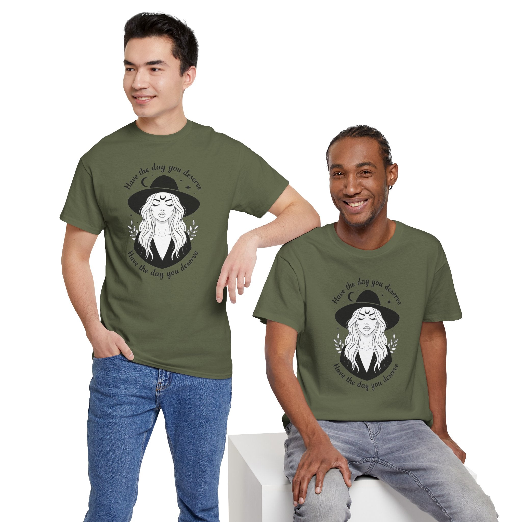 Aesthetic Art Witch Graphic T-Shirt | Have The Day You Deserve Boho Tee