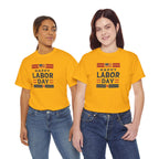 Happy Labor Day Shirt | Patriotic Flag Typography Tee