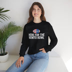 Here For The Benito Bowl crewneck sweatshirt | Football American flag logo