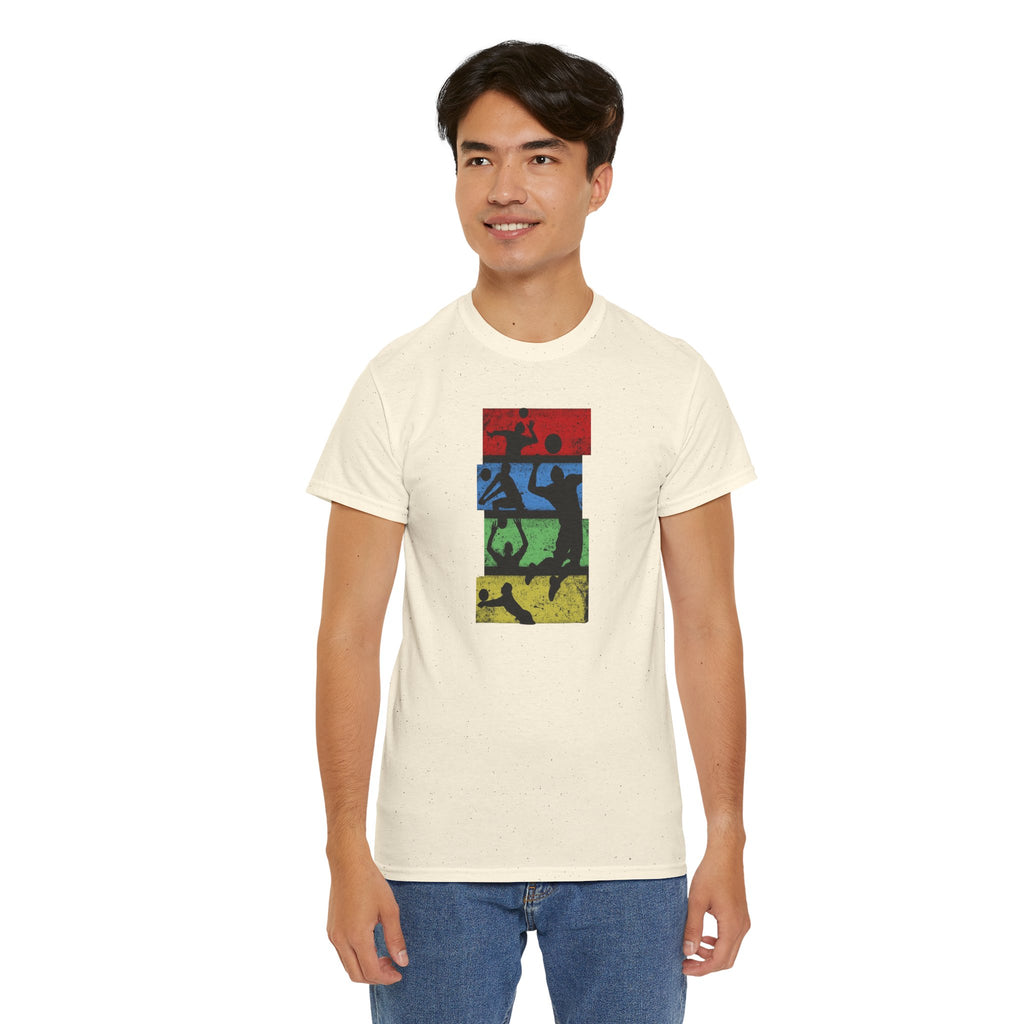 Silhouette Sports Collage T-shirt | Football Soccer