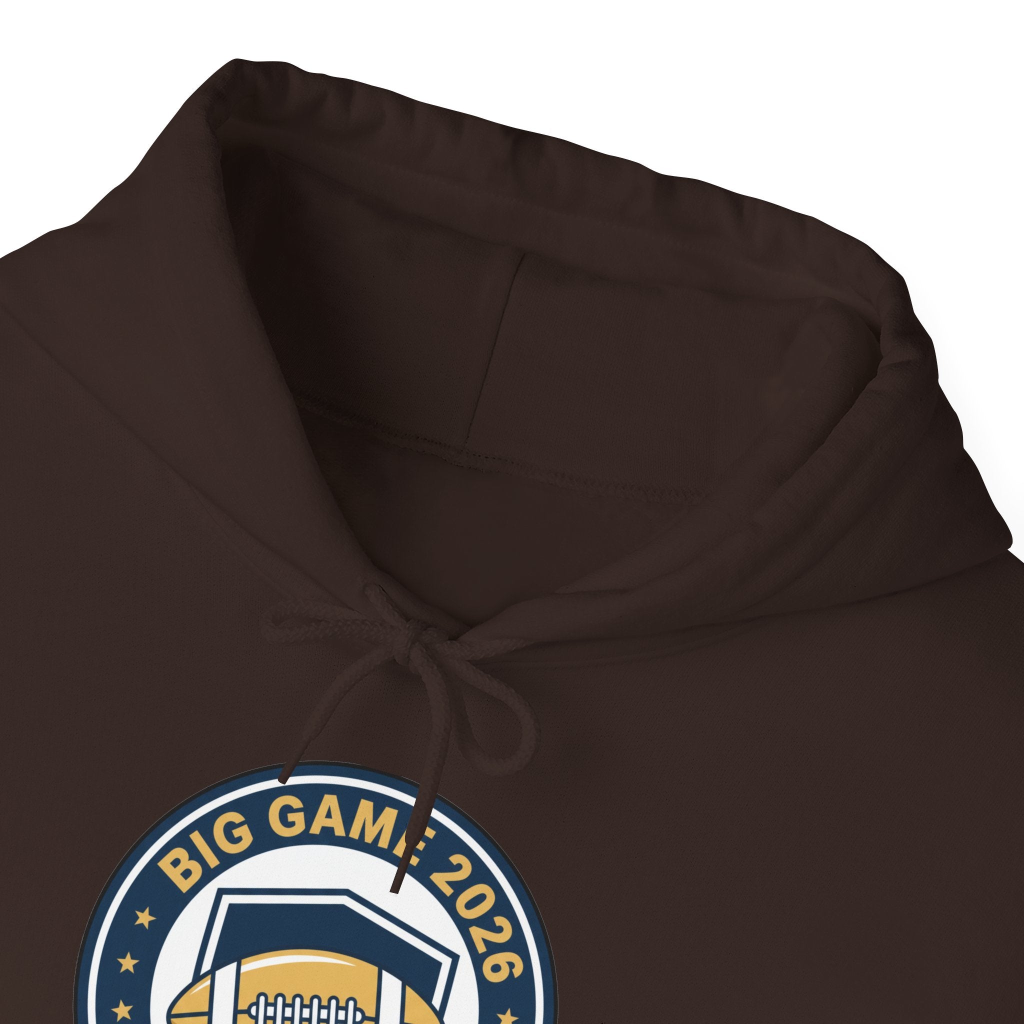 Big Game 2026 Football Badge Hoodie | Sports Logo Apparel