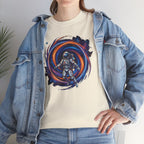 Astronaut Swirl Galaxy Tee | Space Explorer Cosmic Helmet Shirt