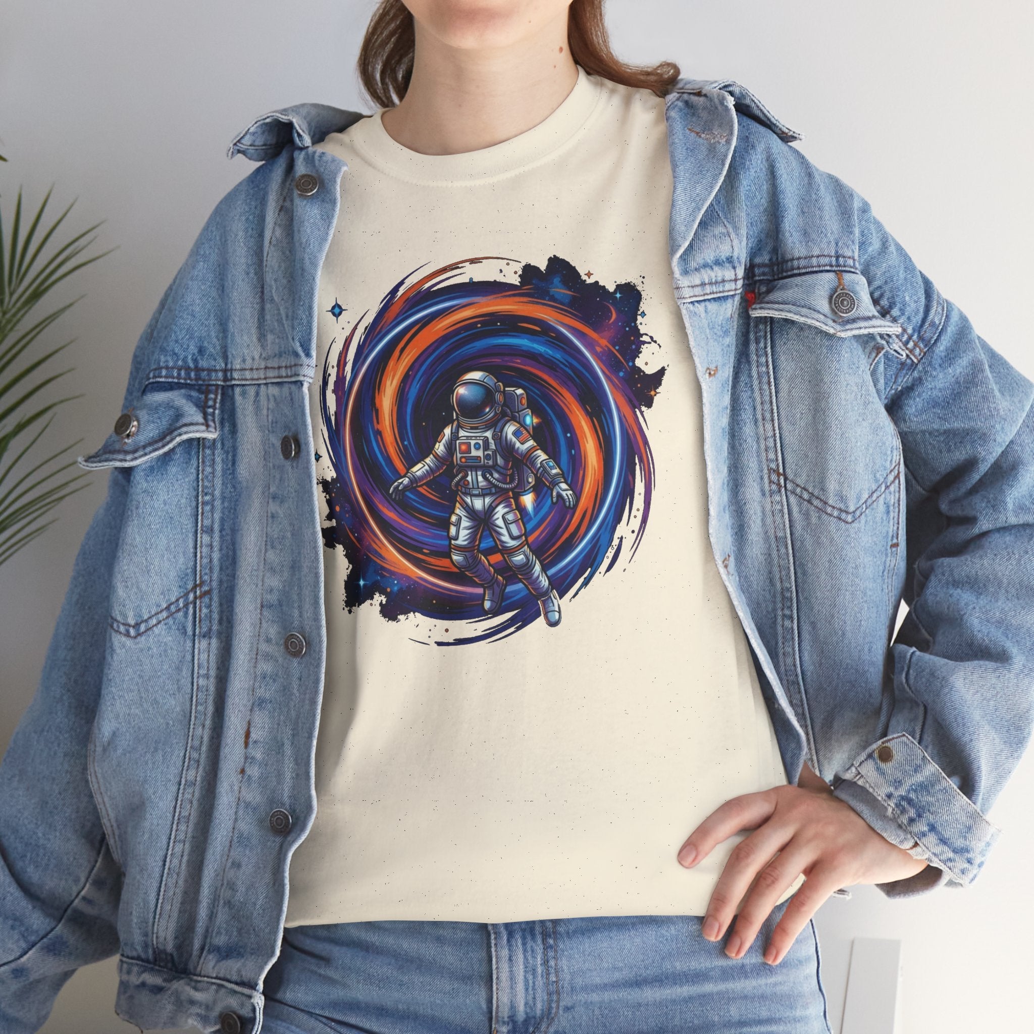 Astronaut Swirl Galaxy Tee | Space Explorer Cosmic Helmet Shirt