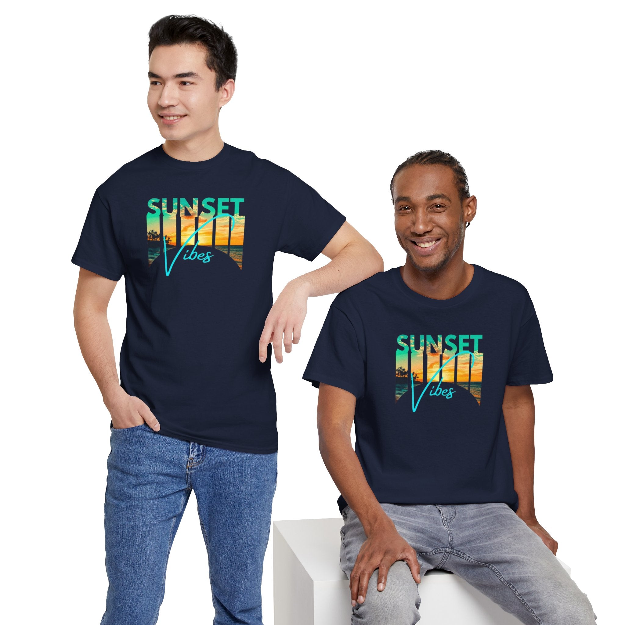Sunset Vibes Tee | Beach Sunset Graphic T-Shirt