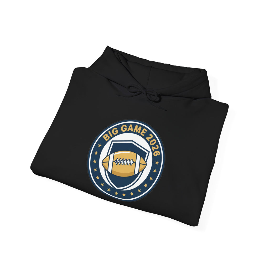 Big Game 2026 Football Badge Hoodie | Sports Logo Apparel