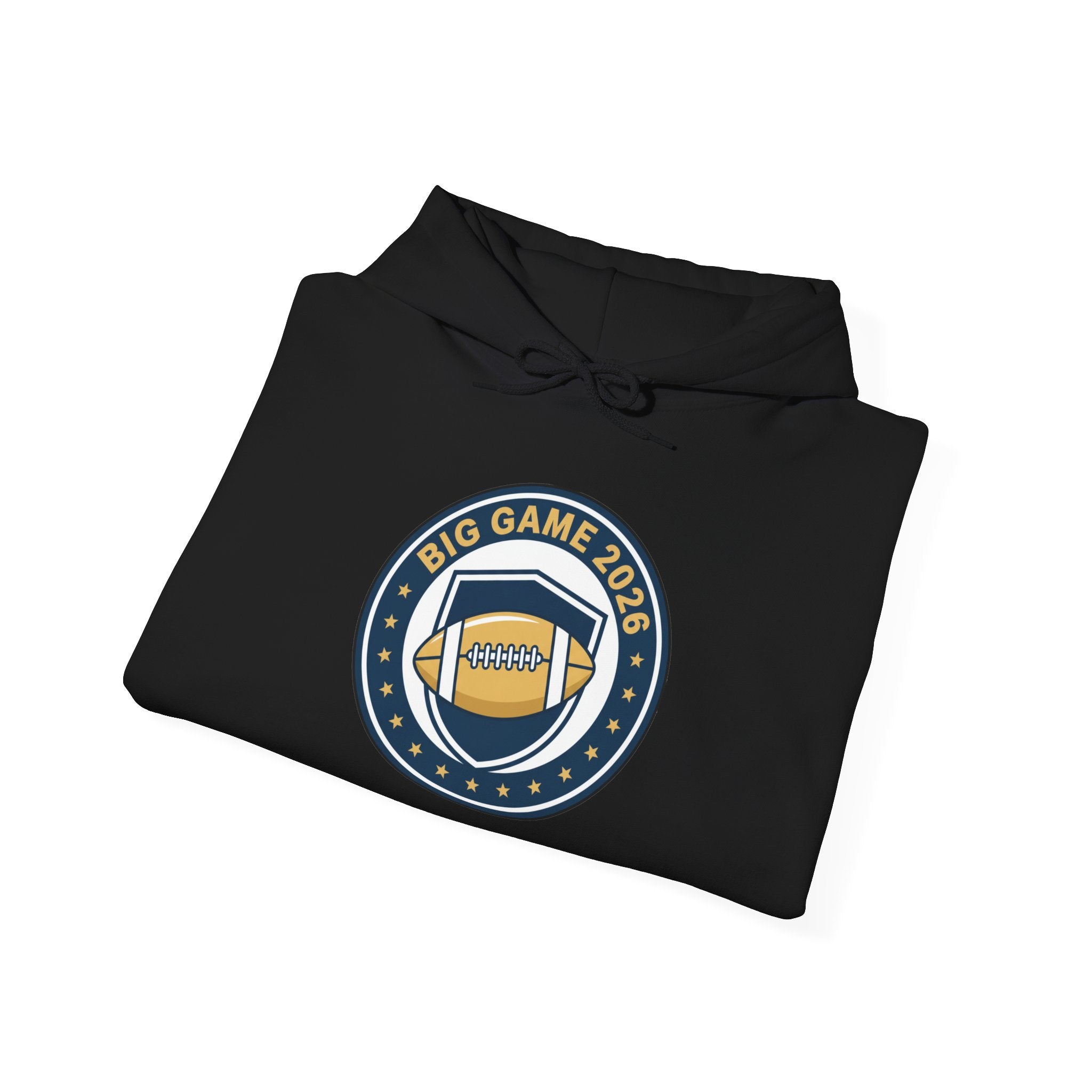 Big Game 2026 Football Badge Hoodie | Sports Logo Apparel