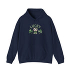 Lucky Cat with Shamrocks Hoodie | St. Patrick's Day Lucky Kitty sweatshirt