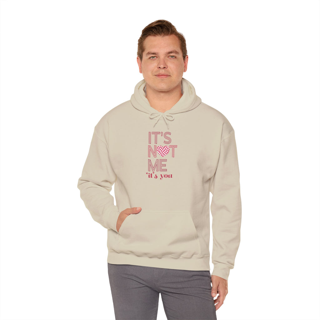 Valentine's Day It's Not Me It's You Hoodie | Heart Graphic Pullover