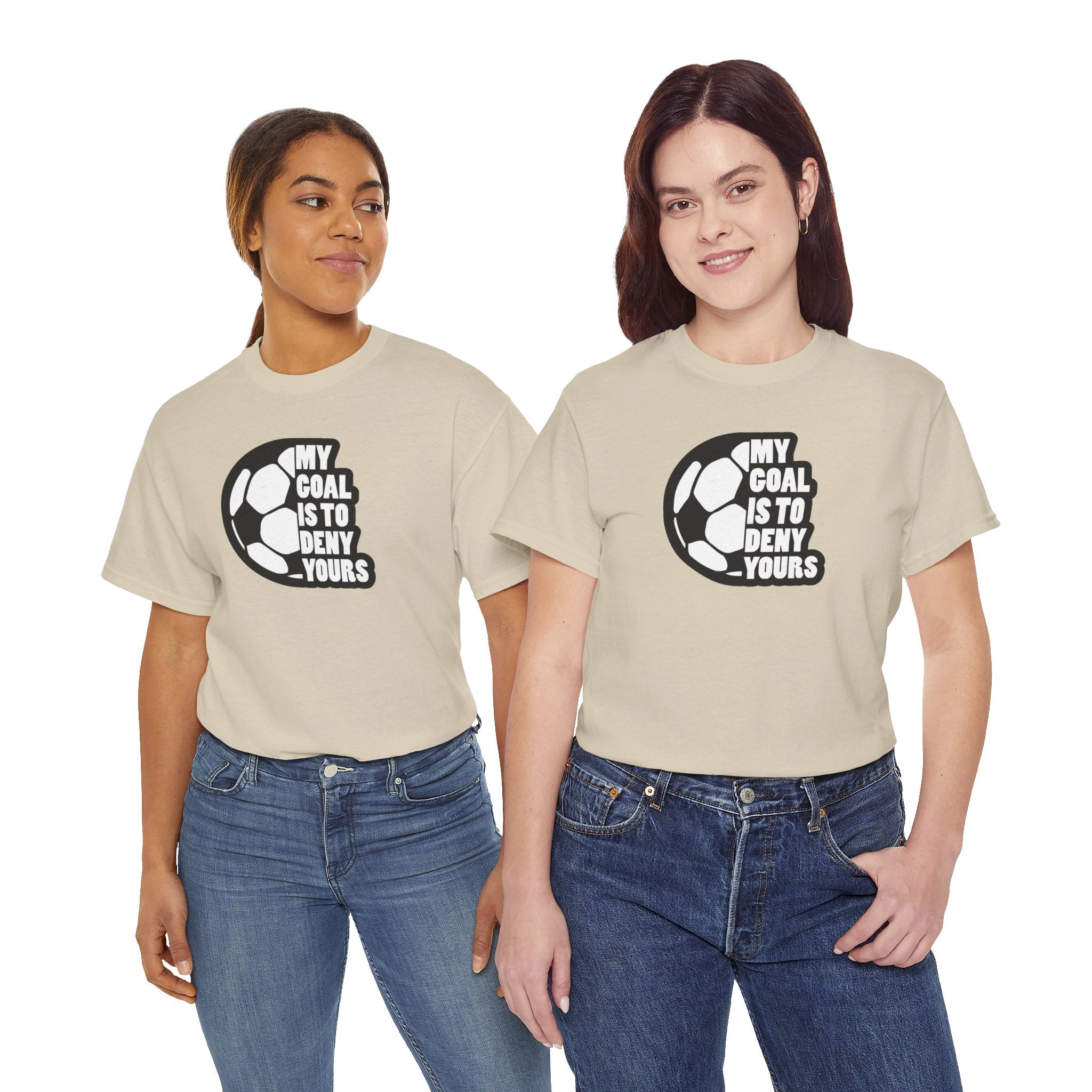 My Goal Is To Deny Yours Soccer Tee | Soccer Ball Graphic Shirt