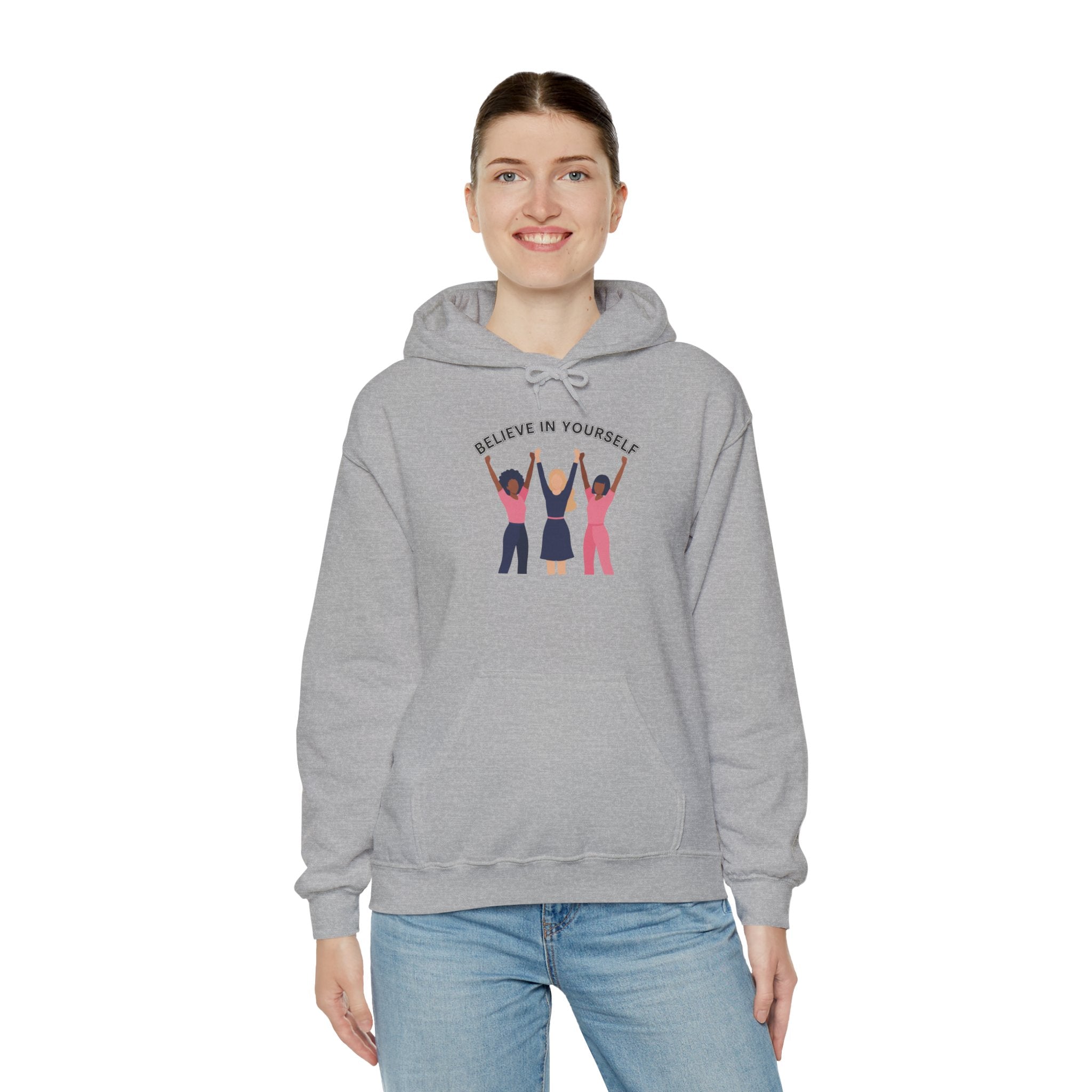 Believe in Yourself Hoodie | Women Empowerment Trio Illustration