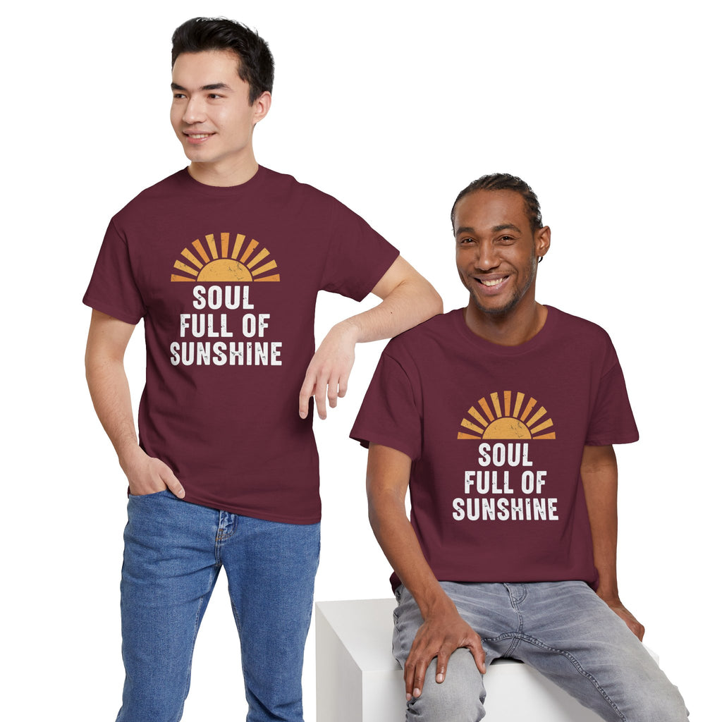 Soul Full of Sunshine T-Shirt | Retro Sunrise Typography