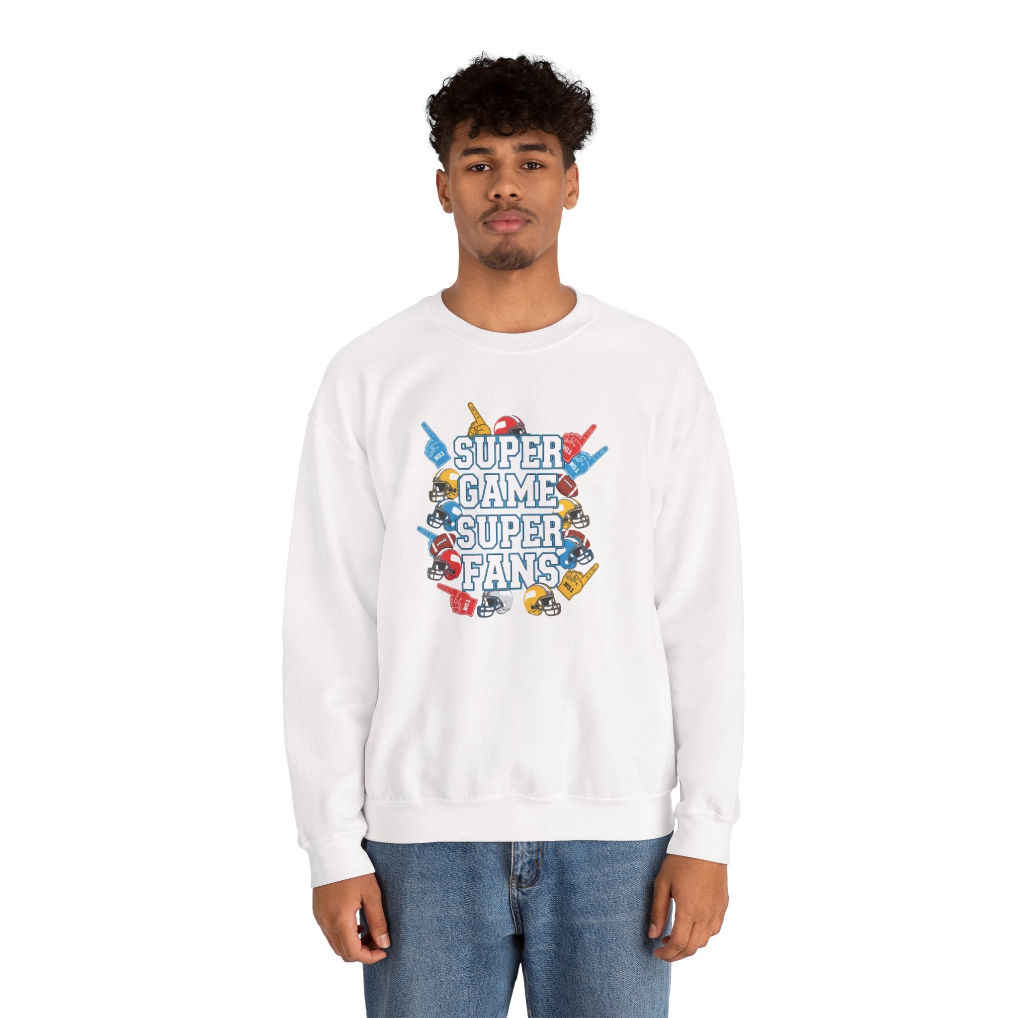Super Game Super Fans sweatshirt | Video Game Controller Retro Arcade Design
