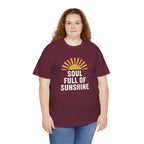 Soul Full of Sunshine T-Shirt | Retro Sunrise Typography