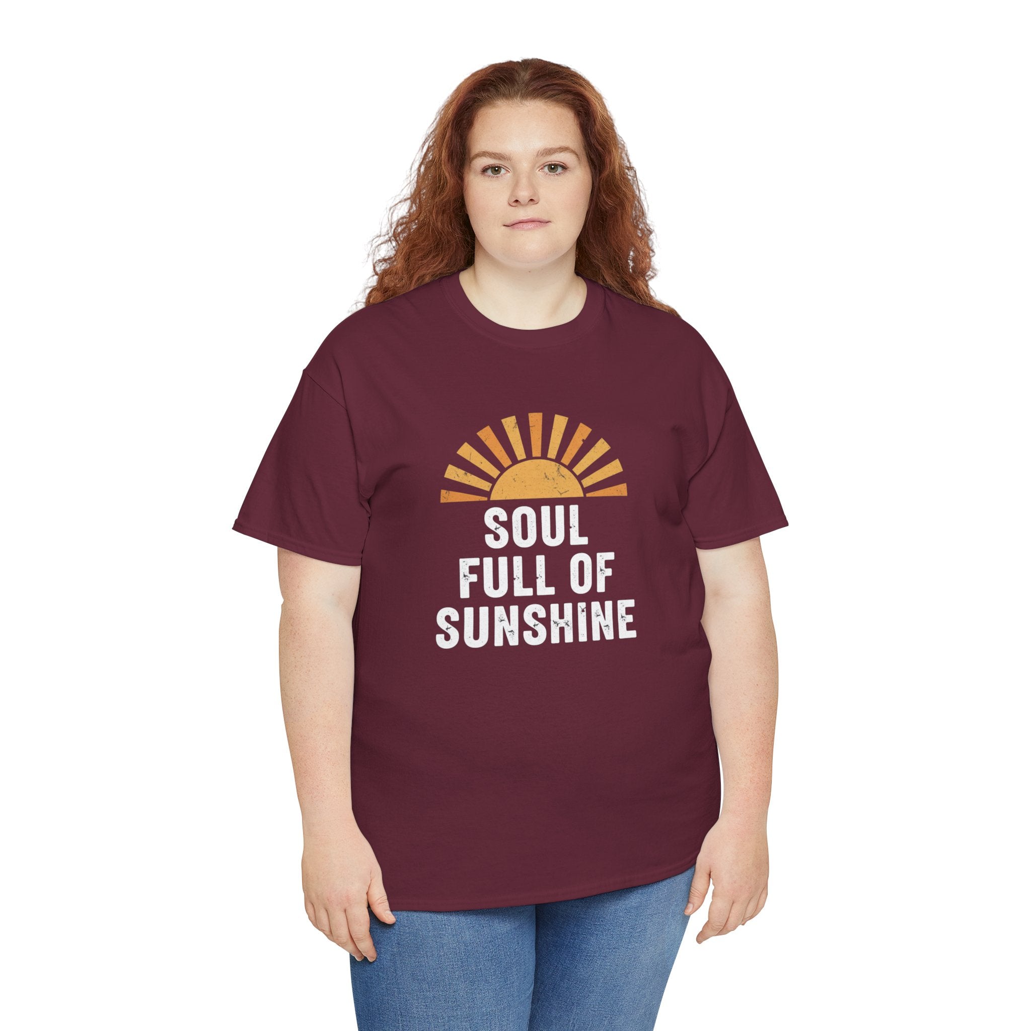 Soul Full of Sunshine T-Shirt | Retro Sunrise Typography