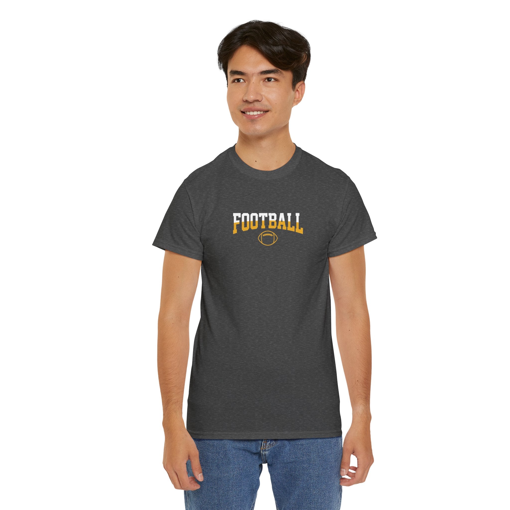 Championship Football Logo T-Shirt | Shield Graphic Tee, Sports Apparel