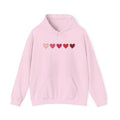 Valentine's Day Heart Hoodie | Minimal Gradient Hearts Design