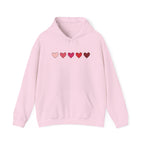 Valentine's Day Heart Hoodie | Minimal Gradient Hearts Design